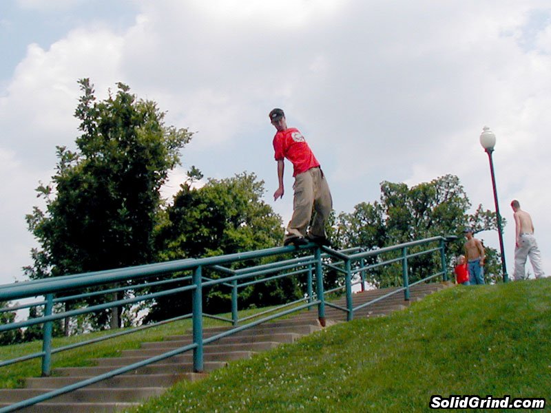 Mike sliding the massive Iowa City kink