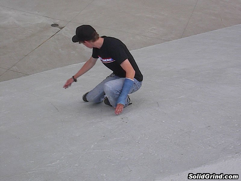 greg with a cess slide and sweet cast