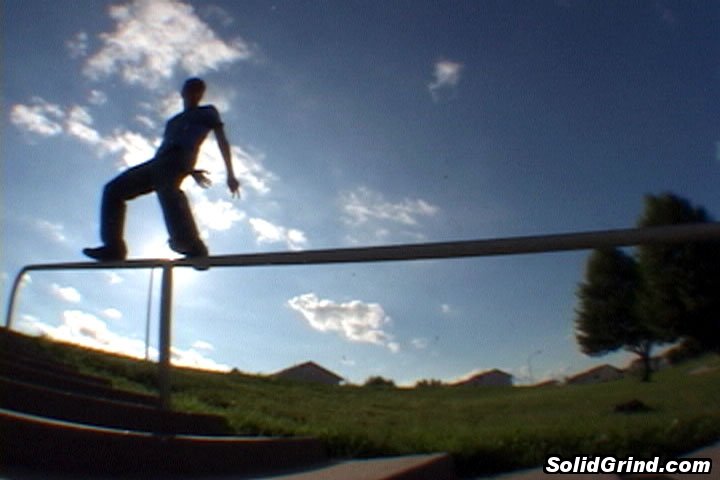 Cullen Wurzer hittin a Royale on the school handrails