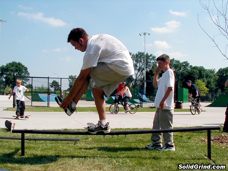 Zach hittin a makio at the Cedar Rapids demo