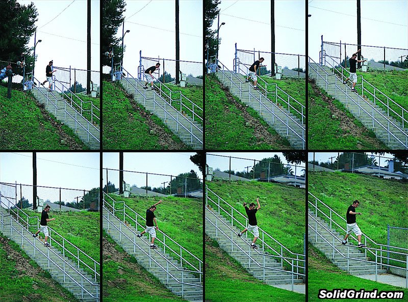 Sequence of Bryndon sliding a huge kink.