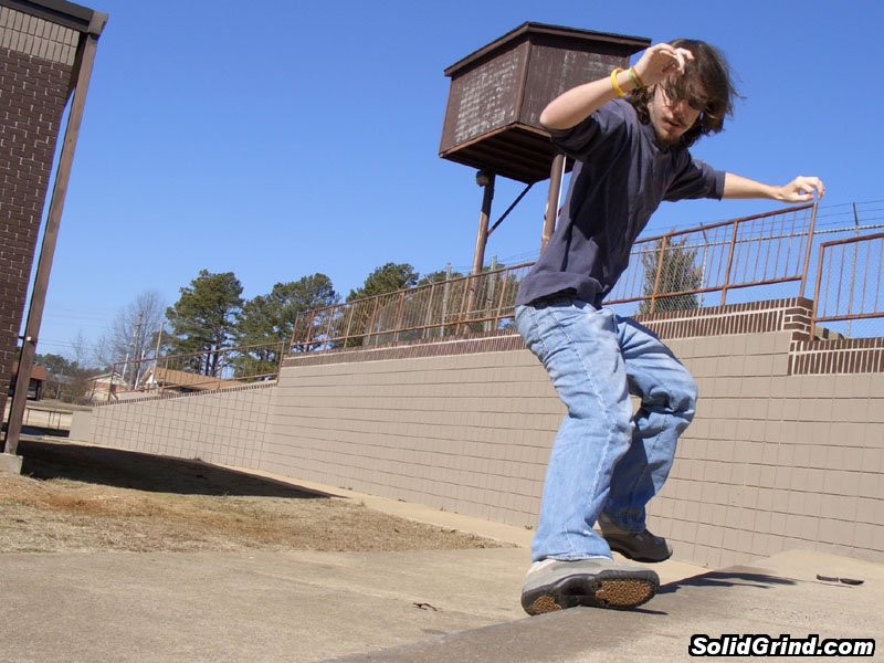 Alex busting a powerslide.