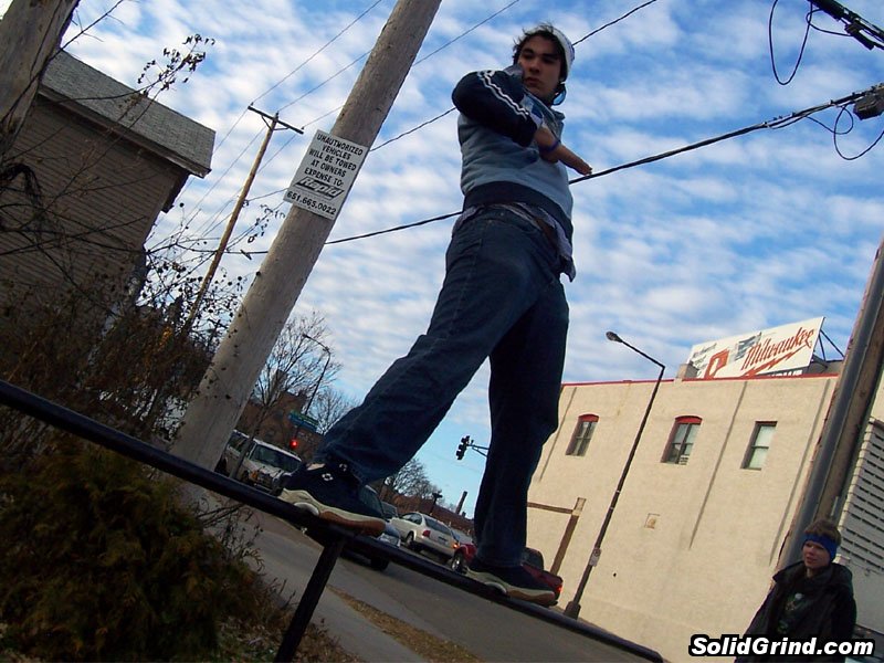 Adon Sanchez Hittin' a front side.