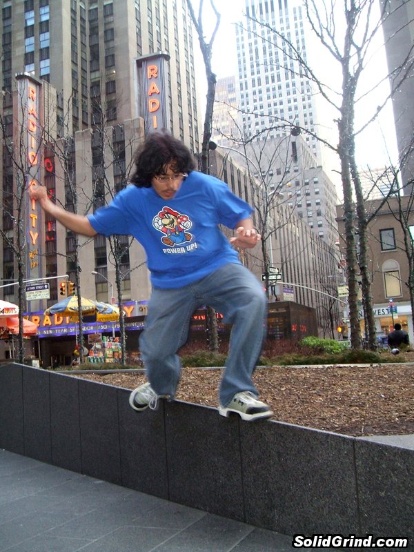 AnthoFlex hitting a Mizuo outside of Radio  City Music Hall