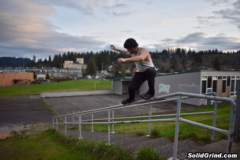 Wyatt Peterson busting out that wife beating royale in Eugene, OR