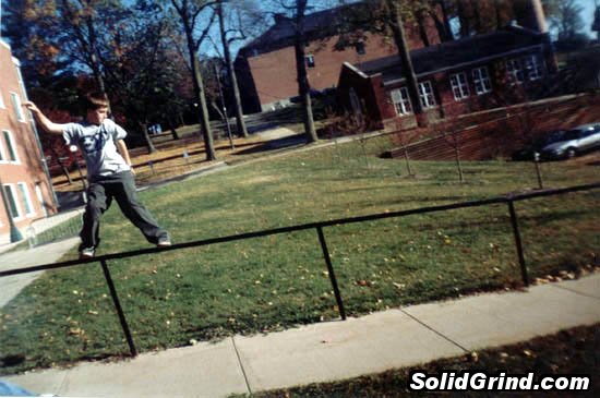 Strider Patton hittin a Frontside at Cornell