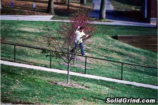 Strider Patton hittin a Frontside at Cornell