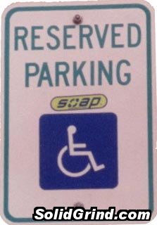 Handicapped Soaping at the Post Office