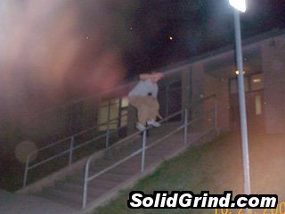 Mike Sharp hittin a Frontside