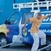 Dude sliding the Soap Van