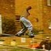 Daz Burt pulling a frontside 'nugen during the UKFSW Ipswich trip.