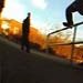 Louis Selby, knocking out another frontside for the bystanders during the UKFSW Fleet trip.