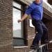 Mark hittin a frontside at work