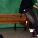 Justin Vongpanya frontside on a bench during Tolo. Disney themed!