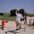 Derek hittin a Cheese Grater at the Cedar Rapids demo