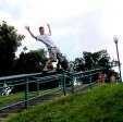 Bryndon Smith hittin a Frontside the Iowa City Kink