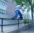 Aaron Taraboletti hittin a Frontside at Wash U