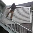 Matt Faix hittin a Frontside Down Church Rail