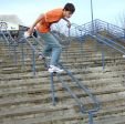 Stuart Pickston sliding the Gurnell Swimming Rail