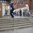 Stuart Pickston with a Freestyle Backslide on the Next rail
