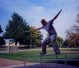 Bart Johnson hittin a Frontside outside of the Moline pool