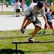 Bryndon hittin a backslide at the Cedar Rapids Soap Demo